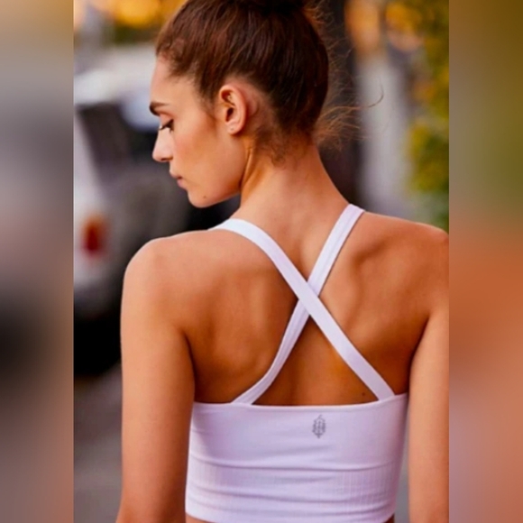 FP Movement Good Karma Fitted Criss- Cross Back Crop Tank - Picture 4 of 9